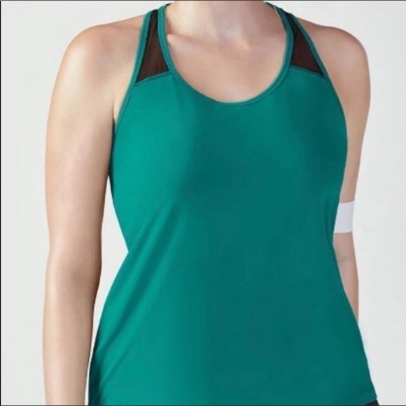Fabletics Amna Runic Tank in Green Black - Picture 1 of 2